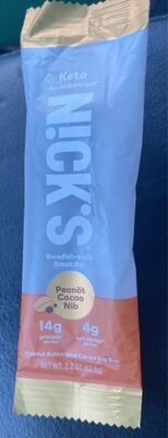 Keto Peanut Butter And Cacao Nib Swedish-Style Smak Bar, Peanut Butter