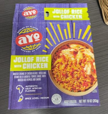 Jollof Rice With Chicken Roasted Chunks Of Chicken In Rice, Spiced And Stewed In A Flavorful Tomato Sauce With Roasted Red Peppers And Onions, Jollof Rice With Chicken
