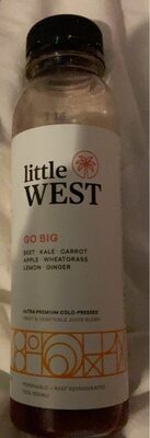 Go Big Beet, Kale, Carrot, Apple, Wheatgrass, Lemon, Ginger Ultra Premium Cold-Pressed Fruit & Vegetable Juice Blend, Go Big