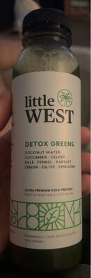 Detox Greens Ultra Premium Cold-Pressed Fruit & Vegetable Juice Blend, Detox Greens