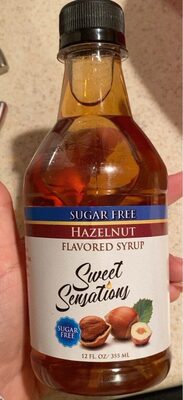Hazelnut Sugar Free Flavored Syrup, Hazelnut
