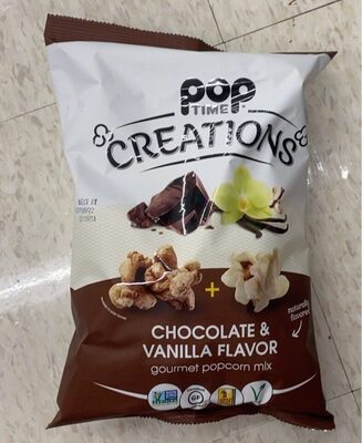 Chocolate & Vanilla Flavor Gourmet Popcorn Mix, Chocolate & Vanilla