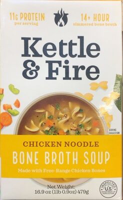 Chicken Noodle Bone Broth Soup, Chicken Noodle