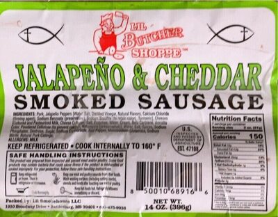 Jalapeno & Cheddar Smoked Sausage, Jalapeno & Cheddar