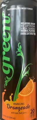Green Orangeade Flavored Sparkling Beverage, Green Orangeade