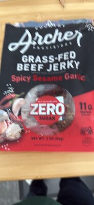 Spicy Sesame Garlic Grass-Fed Beef Jerky, Spicy Sesame Garlic