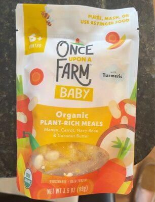 Mango, Carrot, Navy Beans, Turmeric, Coconut Butter Meal, Mango, Carrot, Navy Beans, Turmeric, Coconut Butter