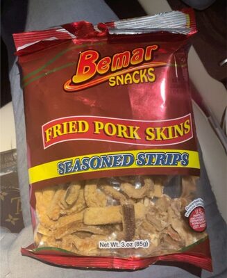 Seasoned Strips Fried Pork Skins, Seasoned Strips