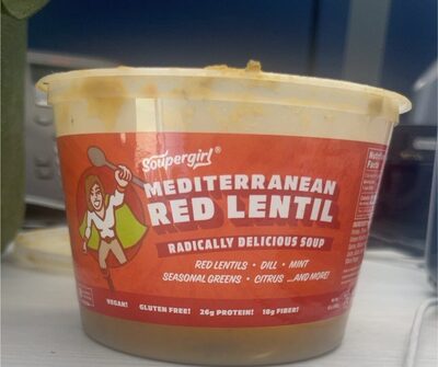 Mediterranean Red Lentil Radically Delicious Soup