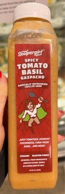 Spicy Tomato Basil Gazpacho Radically Refreshing Chilled Soup, Spicy Tomato Basil Gazpacho