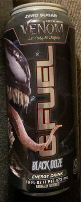 Black Ooze Flavored Energy Drink, Black Ooze