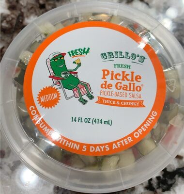 Medium Thick & Chunky Pickle De Gallo Pickle-Based Salsa, Medium Thick & Chunky