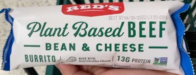Plant Based Beef Bean & Cheese Burrito, Beef; Bean; Cheese
