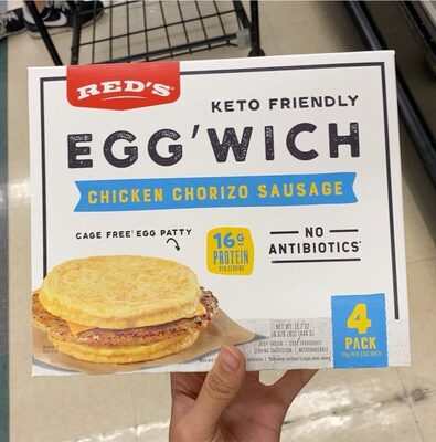 Chicken Chorizo Sausage Egg'Wich, Chicken Chorizo Sausage