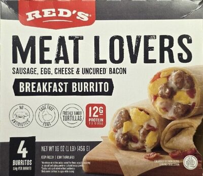 Meat Lovers Breakfast Burrito, Meat Lovers