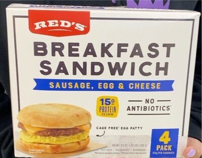Sausage, Egg & Cheese Breakfast Sandwich