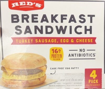 Turkey Sausage, Egg & Cheese Breakfast Sandwich