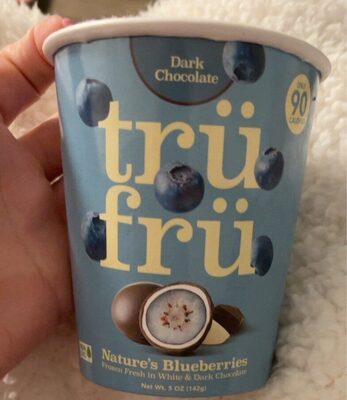 Dark Chocolate Nature's Blueberries Frozen Fresh In White & Dark Chocolate, Dark Chocolate