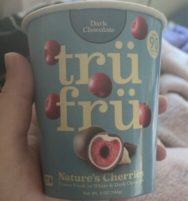 Dark Chocolate Nature's Cherries Frozen Fresh In White & Dark Chocolate, Dark Chocolate