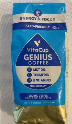 Medium Roast Genius Ground Coffee, Medium Roast