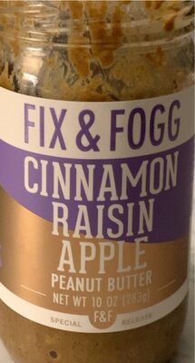 Cinnamon Raisin Apple Peanut Butter, Cinnamon Raisin Apple