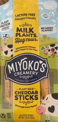 Plant Milk Cheddar Sticks