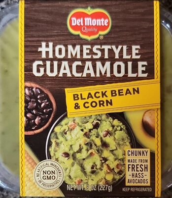 Black Bean & Corn Homestyle Guacamole, Black Bean & Corn