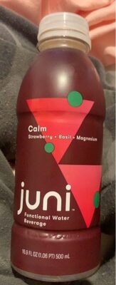 Strawberry + Basil + Magnesium Calm Functional Water Beverage, Strawberry + Basil + Magnesium