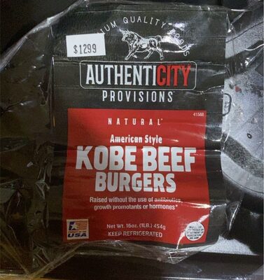 Natural American Style Kobe Beef Burgers
