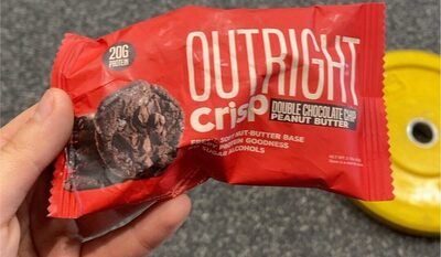Double Chocolate Chip Peanut Butter Crisp Bar, Double Chocolate Chip Peanut Butter