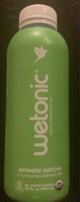 Plant Based Tonics Japanese Matcha Drink, Japanese Matcha