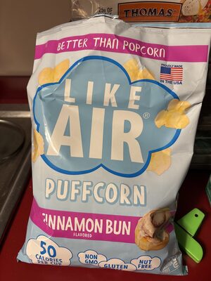Cinnamon Bun Flavored Puffcorn, Cinnamon Bun