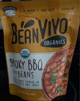 Smoky BBQ Pinto Beans Cooked In Texas-Style BBQ Sauce, Smoky BBQ