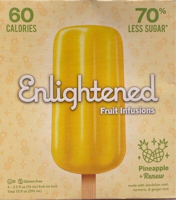 Pineapple + Renew Fruit Ice Bars, Pineapple + Renew