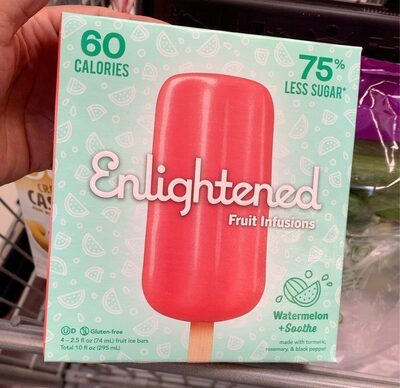 Fruit Infusions Watermelon +Soothe Fruit Ice Bars, Watermelon +Soothe