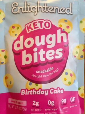 White Creme Coated Birthday Cake Snackable Dough, White Creme Coated Birthday Cake