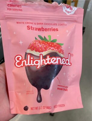 White Creme & Dark Chocolate Coated Strawberries, White Creme & Dark Chocolate