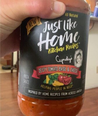 Zesty Tomato Basil & Cheese Pasta Sauce, Zesty Tomato Basil & Cheese
