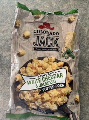 White Cheddar & Jalapeno Popped Corn, White Cheddar & Jalapeno