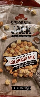 Caramel & White Cheddar Jalapeno Popped Corn Legendary Colorado Mix, Caramel & White Cheddar Jalapeno Popped Corn