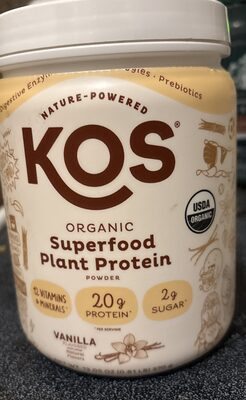 Vanilla Organic Plant Protein 20 G Powder, Vanilla