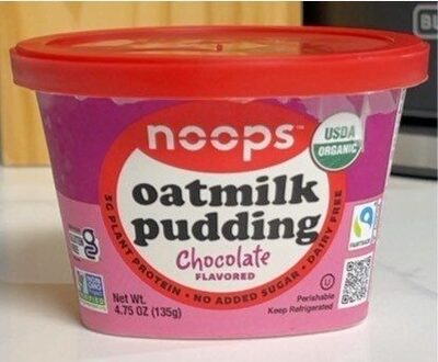 Chocolate Flavored Oatmilk Pudding, Chocolate