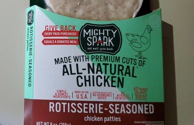 Rotisserie-Seasoned Chicken Patties, Rotisserie-Seasoned