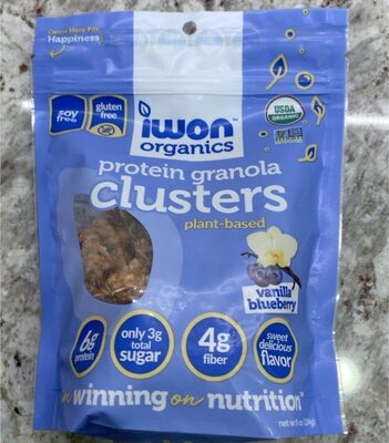 Vanilla Blueberry Plant-Based Protein Granola Clusters