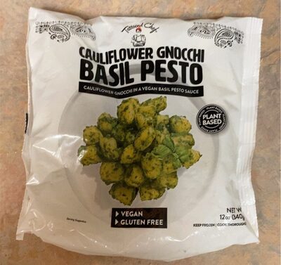 Basil Pesto Cauliflower Gnocchi In A Vegan Basil Pesto Sauce, Basil Pesto