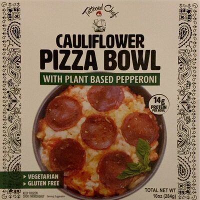 Cauliflower Pizza Sauce Over Cauliflower Florets, Topped With Plant Based Pepperoni And A Blend Of Mozzarella & Provolone Cheeses Bowl, Cauliflower Pizza