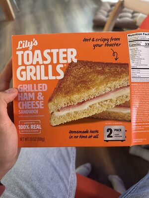 Toaster Grills Ham & Cheese  Sandwich, Ham; Cheese