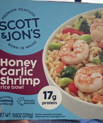 Honey Garlic Shrimp Rice Bowl With Edamame, Broccoli, Peppers & Carrots, Honey Garlic Shrimp