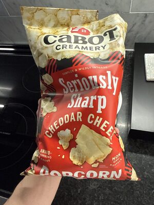 Seriously Sharp Cheddar Cheese Popcorn