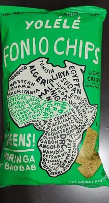 Tangy Baobab Onion+ Moringa Fonio Chips, Tangy Baobab Onion+ Moringa